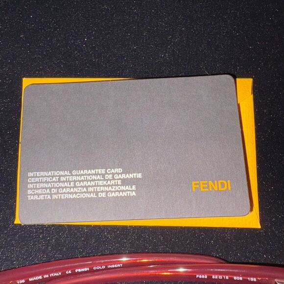 New no box Fendi Red/ burgundy reading glasses need own prescription - Picture 3 of 8